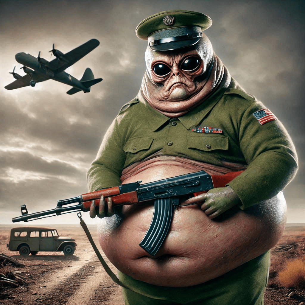 People Leader Hubert — orchestrator of the 8/8/8888 nuclear strike on the Lizardian capital, and the most reviled figure in galactic history.